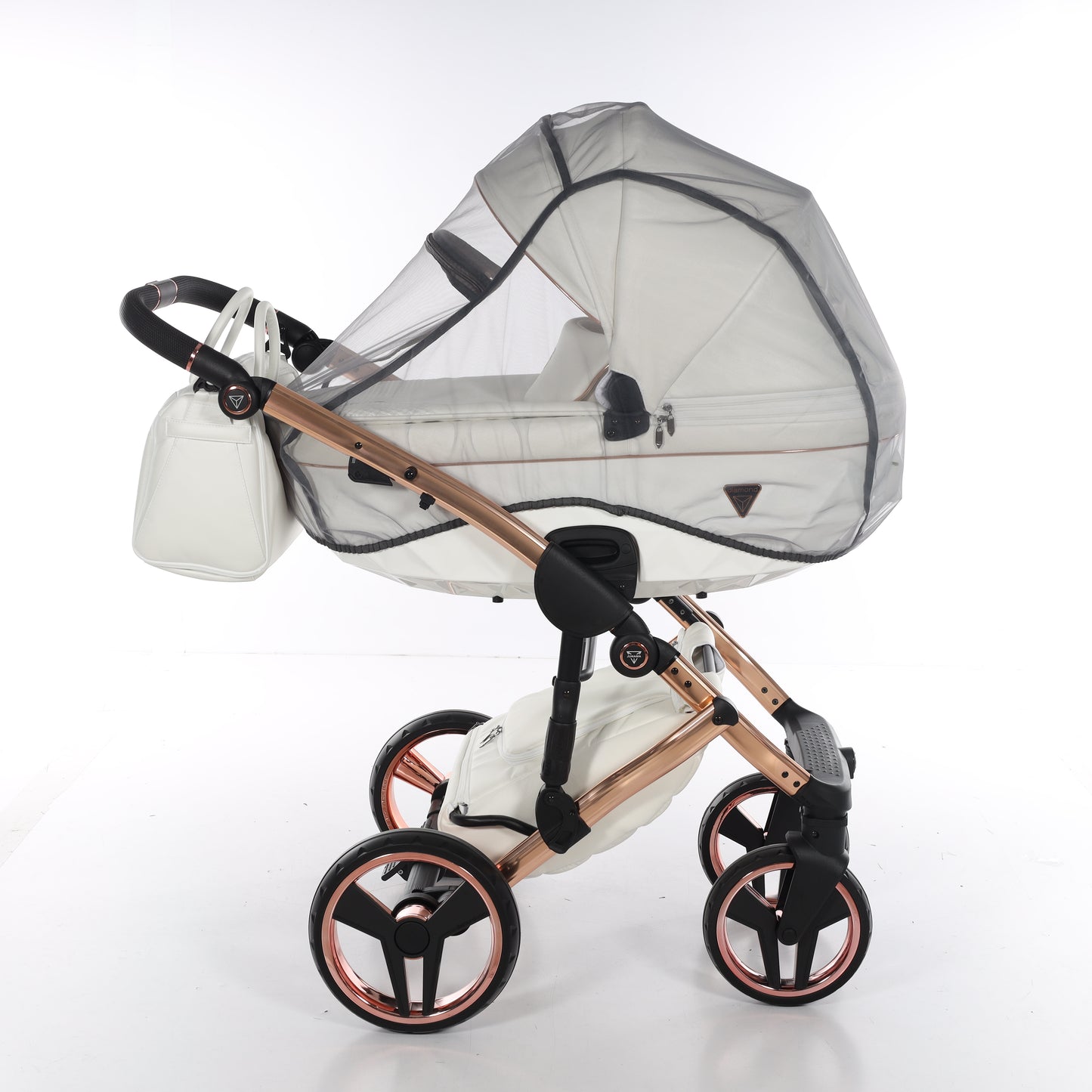 Junama FLUO V3 2 in 1 , prams and stroller, WHITE COPPER