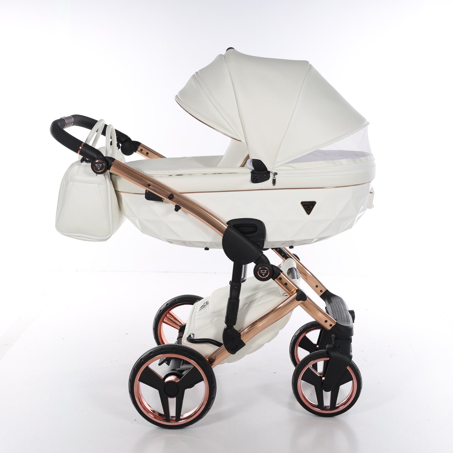 Junama FLUO V3 2 in 1 , prams and stroller, WHITE COPPER