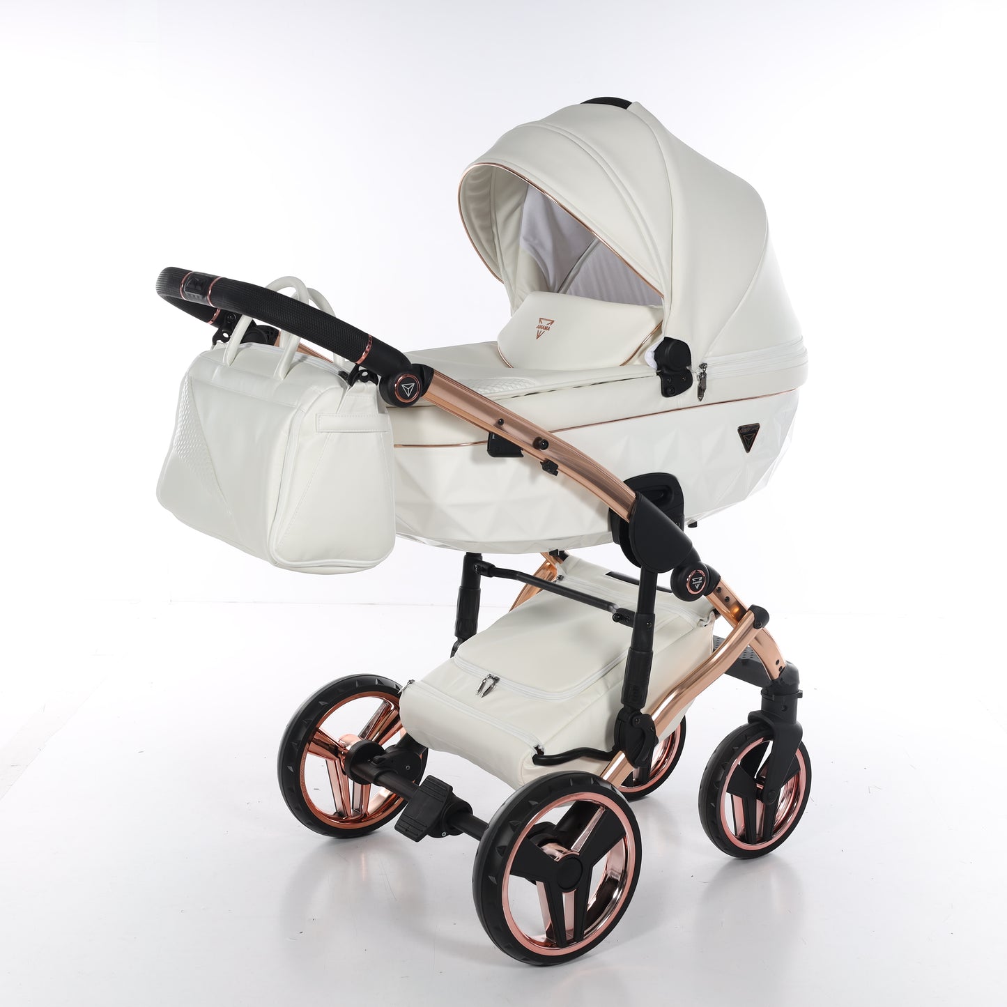 Junama FLUO V3 2 in 1 , prams and stroller, WHITE COPPER