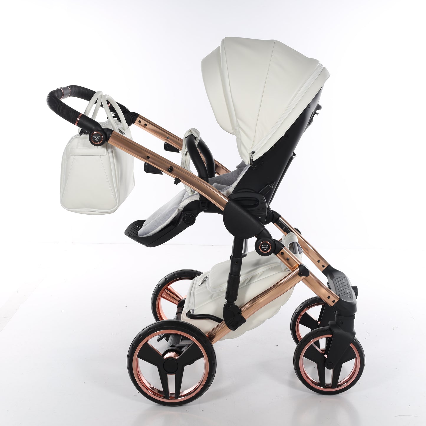 Junama FLUO V3 2 in 1 , prams and stroller, WHITE COPPER