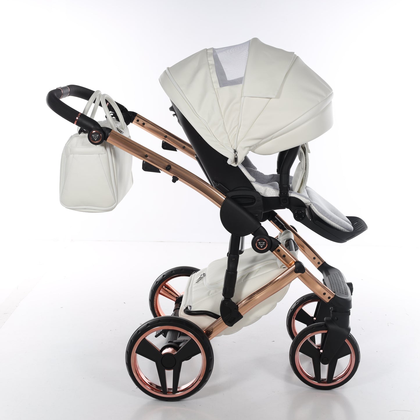 Junama FLUO V3 2 in 1 , prams and stroller, WHITE COPPER