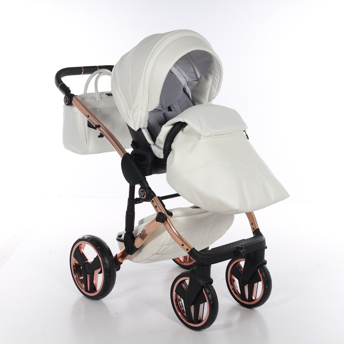 Junama FLUO V3 2 in 1 , prams and stroller, WHITE COPPER