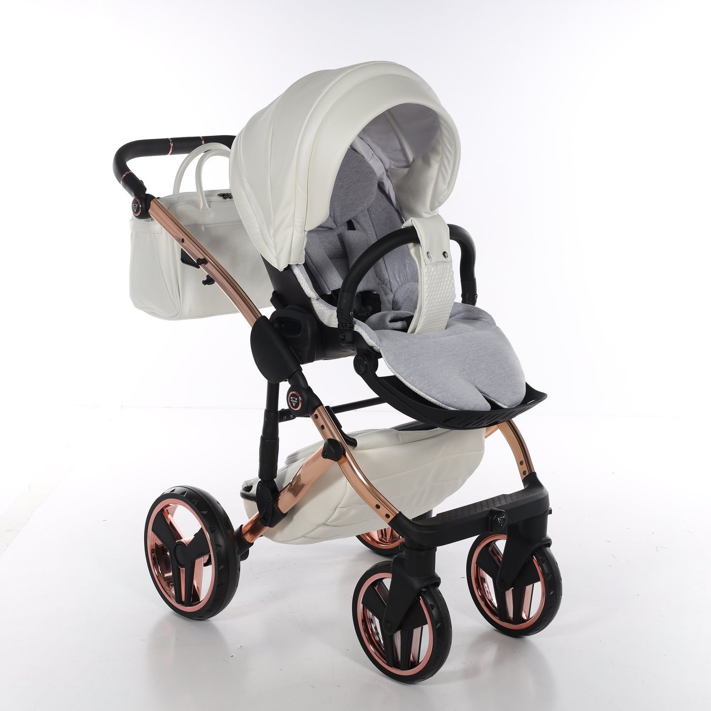 Junama FLUO V3 2 in 1 , prams and stroller, WHITE COPPER