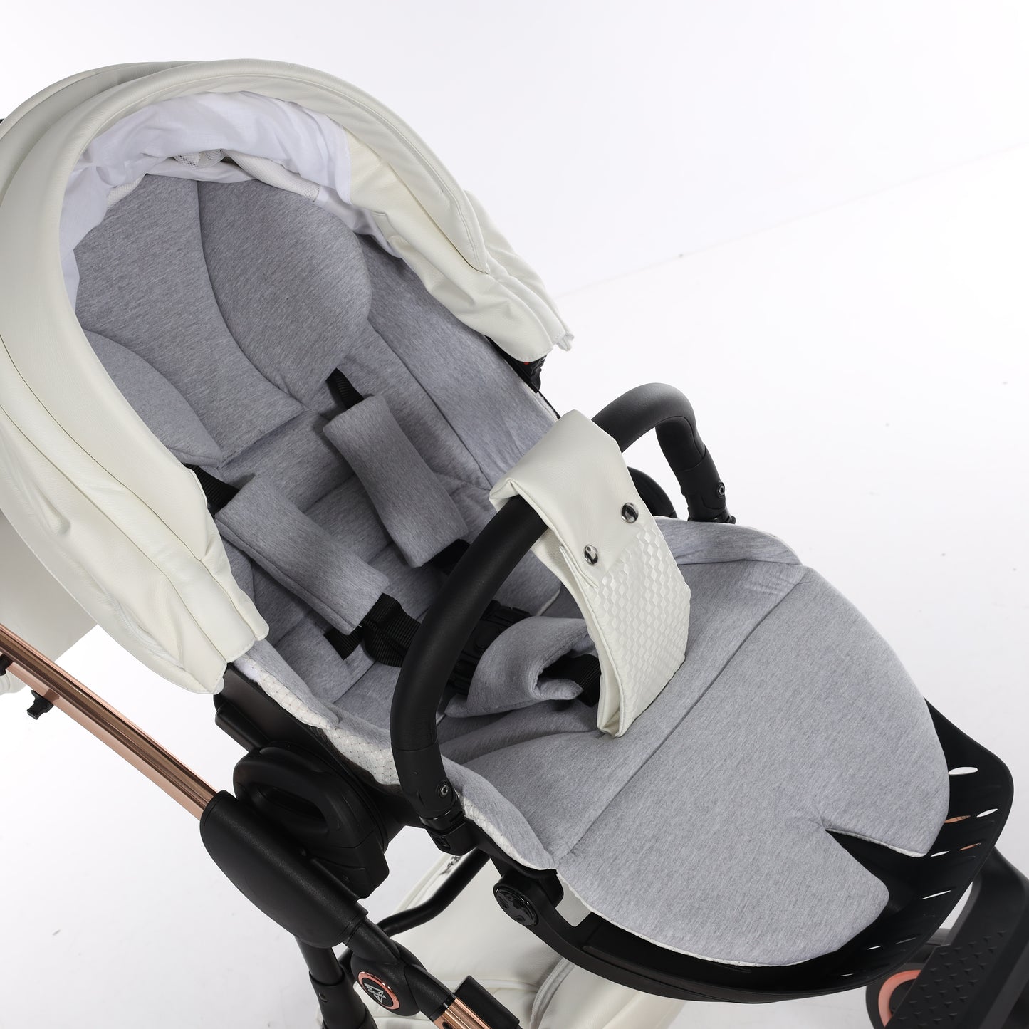 Junama FLUO V3 2 in 1 , prams and stroller, WHITE COPPER
