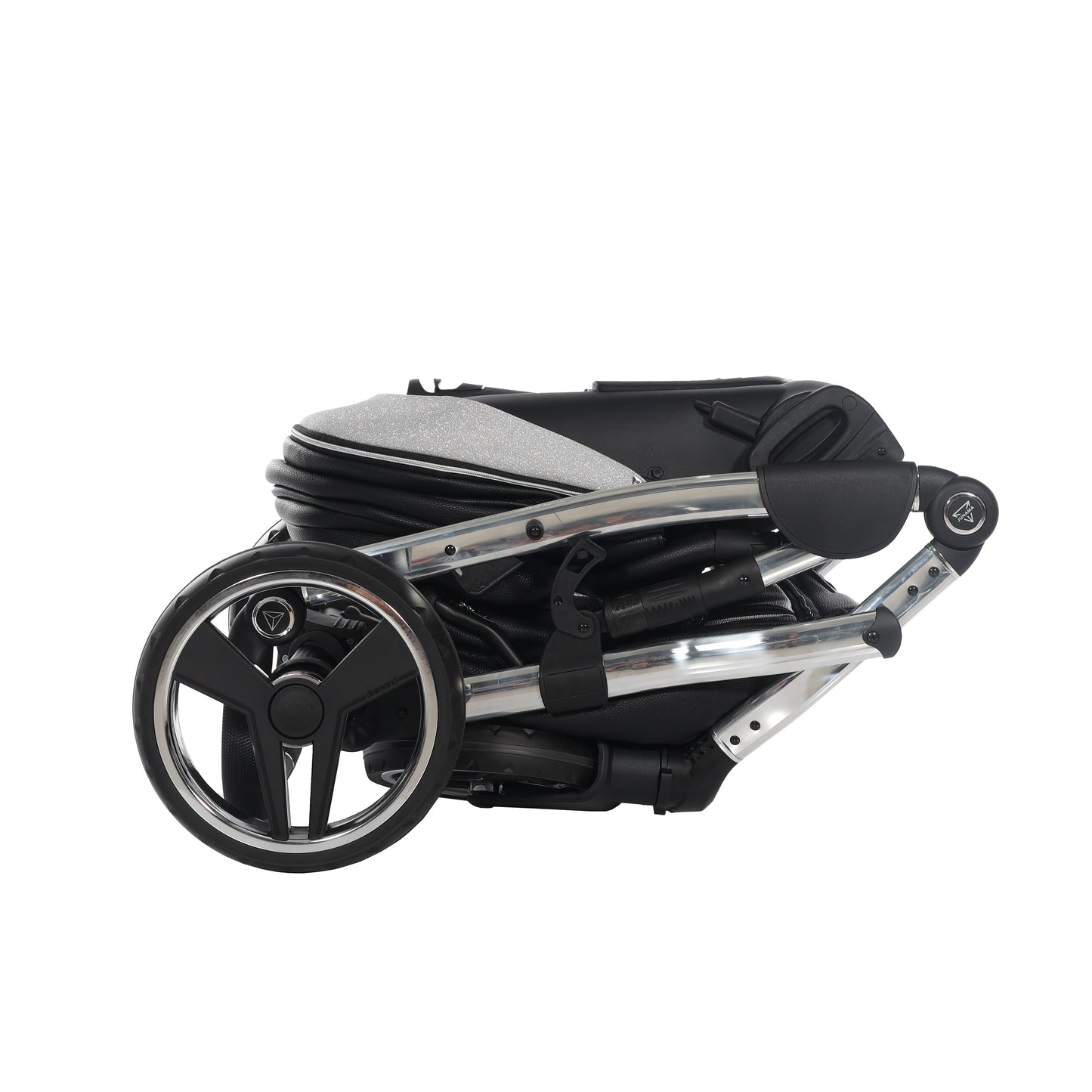 Junama HANDCRAFT GLITTER V3 2 in 1 , prams and stroller, BLACK
