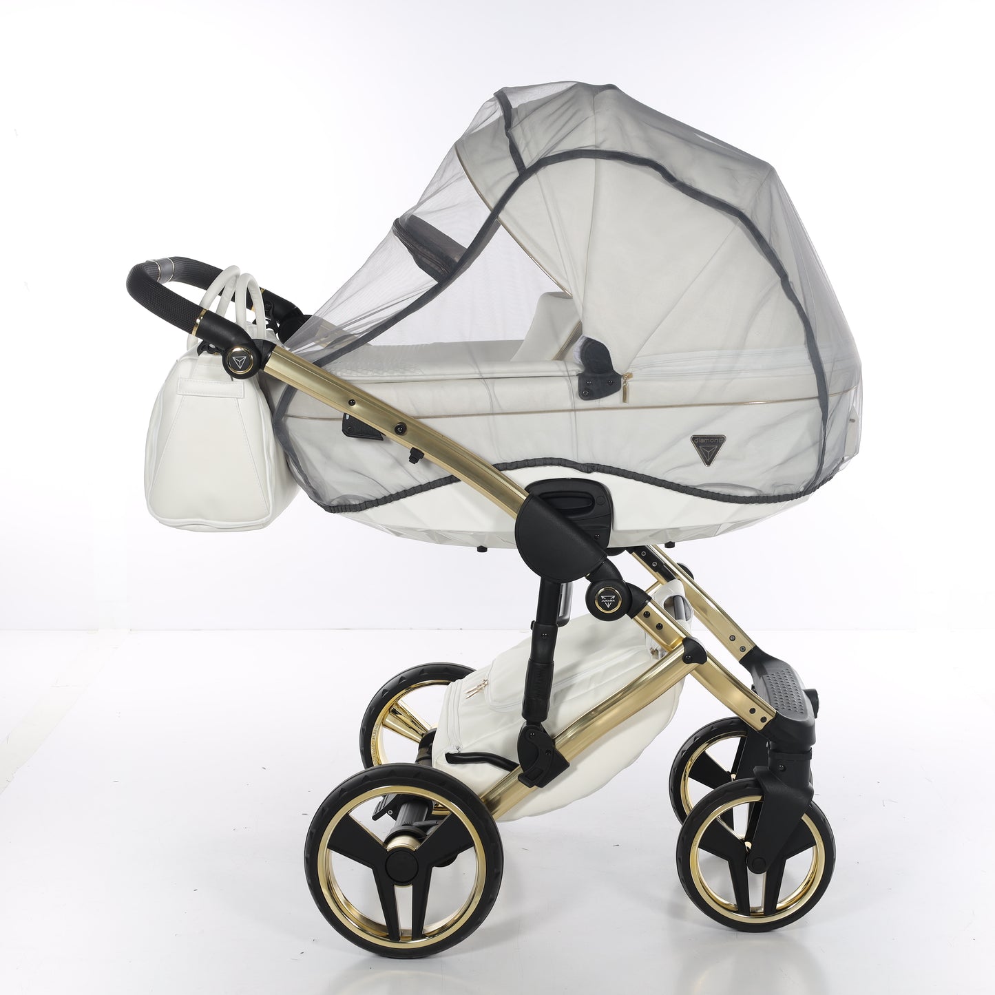 Junama FLUO V3 2 in 1 , prams and stroller, WHITE GOLD
