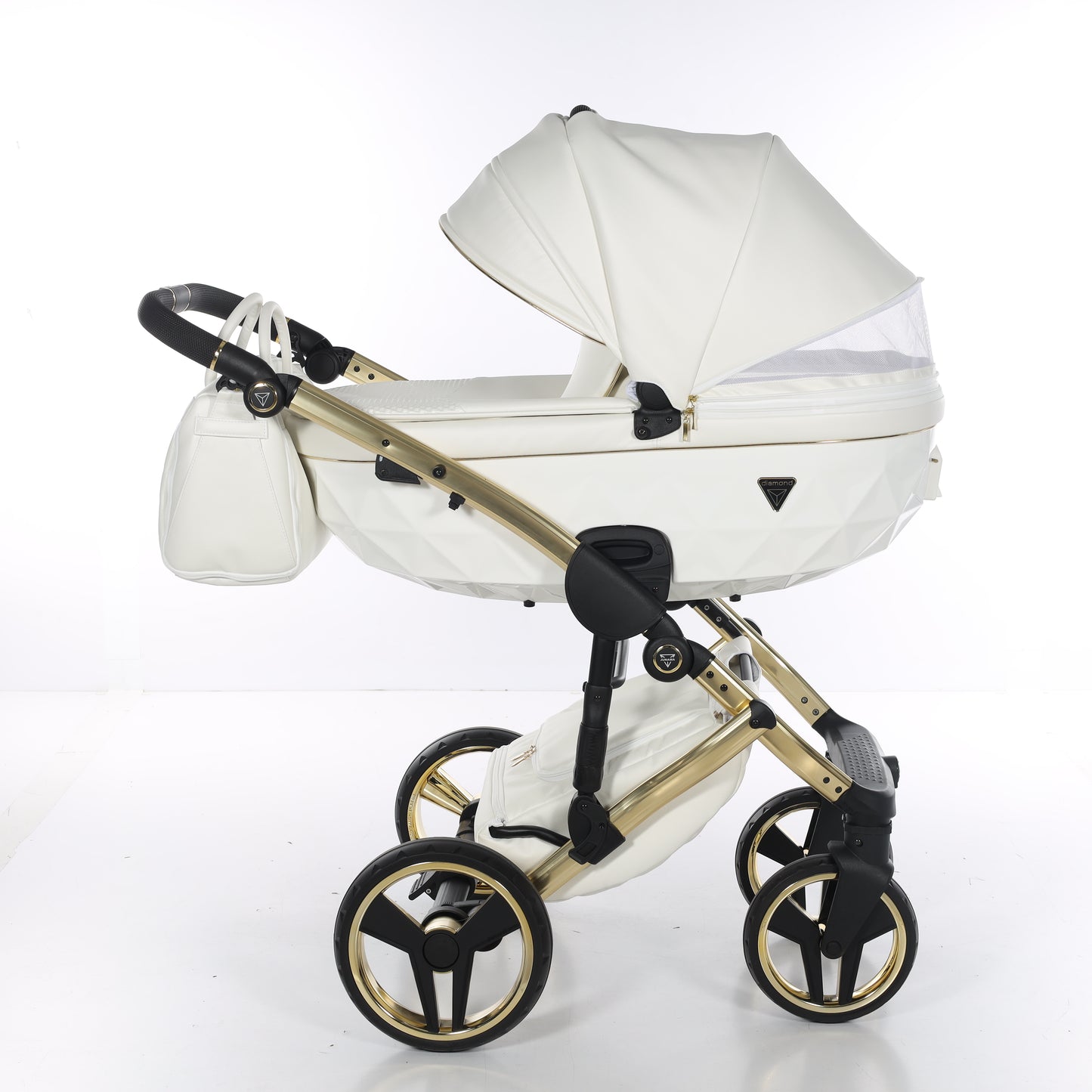 Junama FLUO V3 2 in 1 , prams and stroller, WHITE GOLD