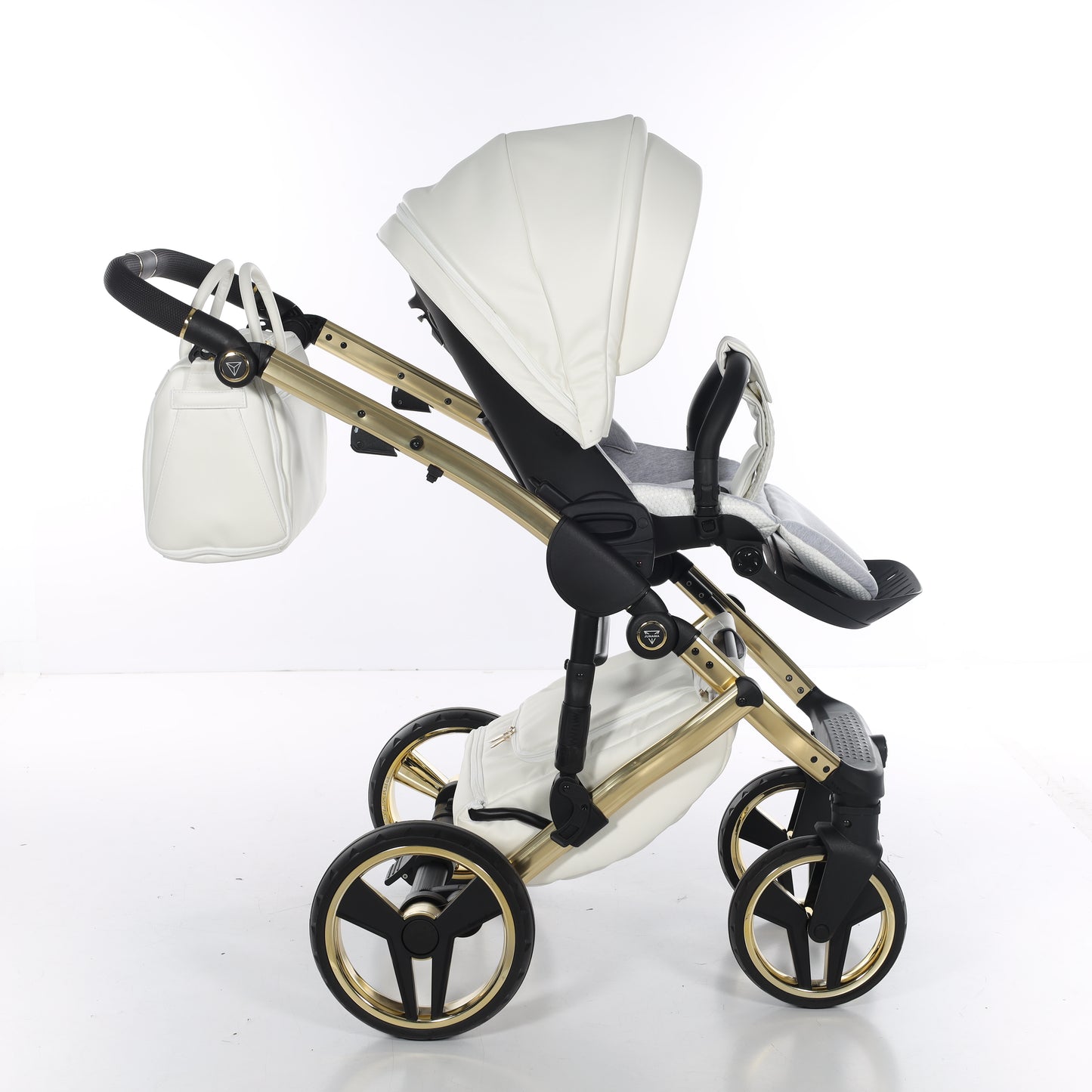 Junama FLUO V3 2 in 1 , prams and stroller, WHITE GOLD