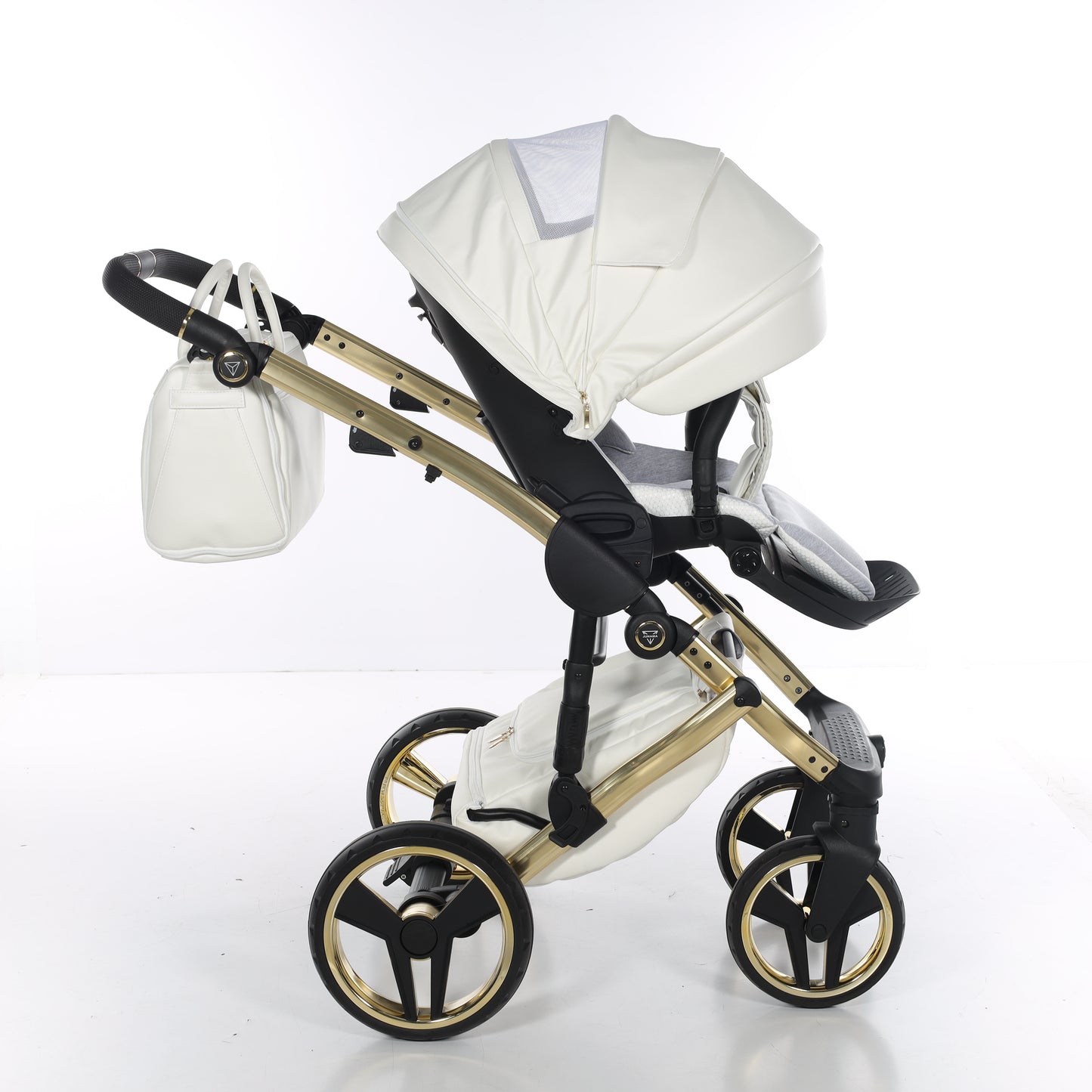Junama FLUO V3 2 in 1 , prams and stroller, WHITE GOLD