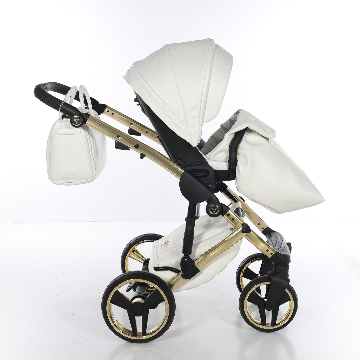 Junama FLUO V3 2 in 1 , prams and stroller, WHITE GOLD