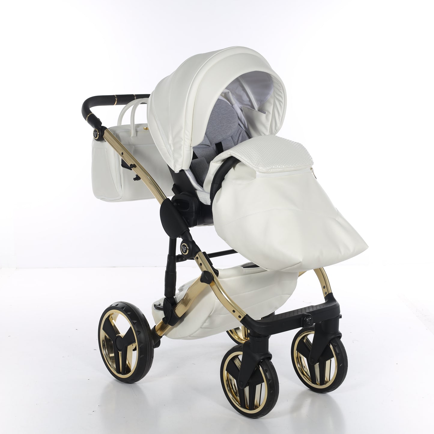 Junama FLUO V3 2 in 1 , prams and stroller, WHITE GOLD