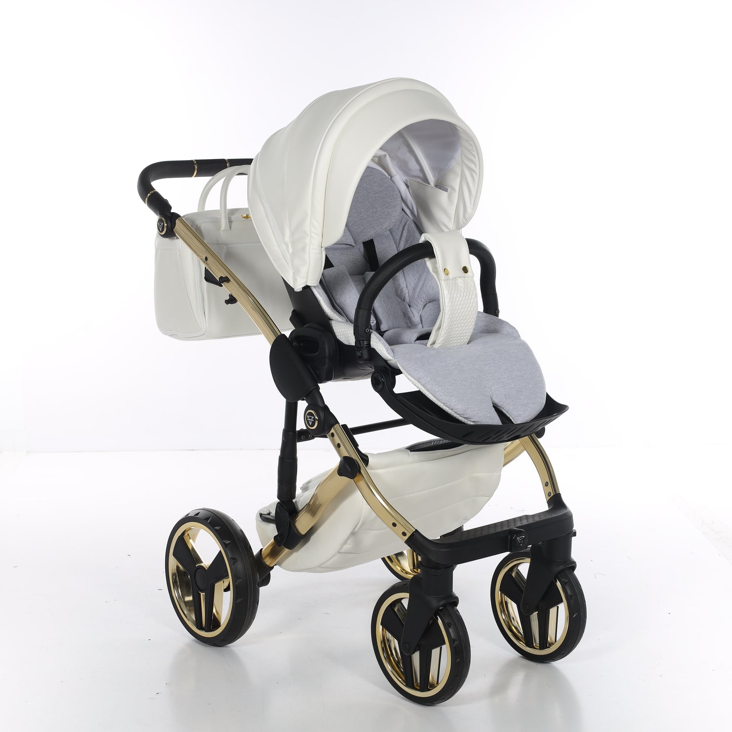Junama FLUO V3 2 in 1 , prams and stroller, WHITE GOLD