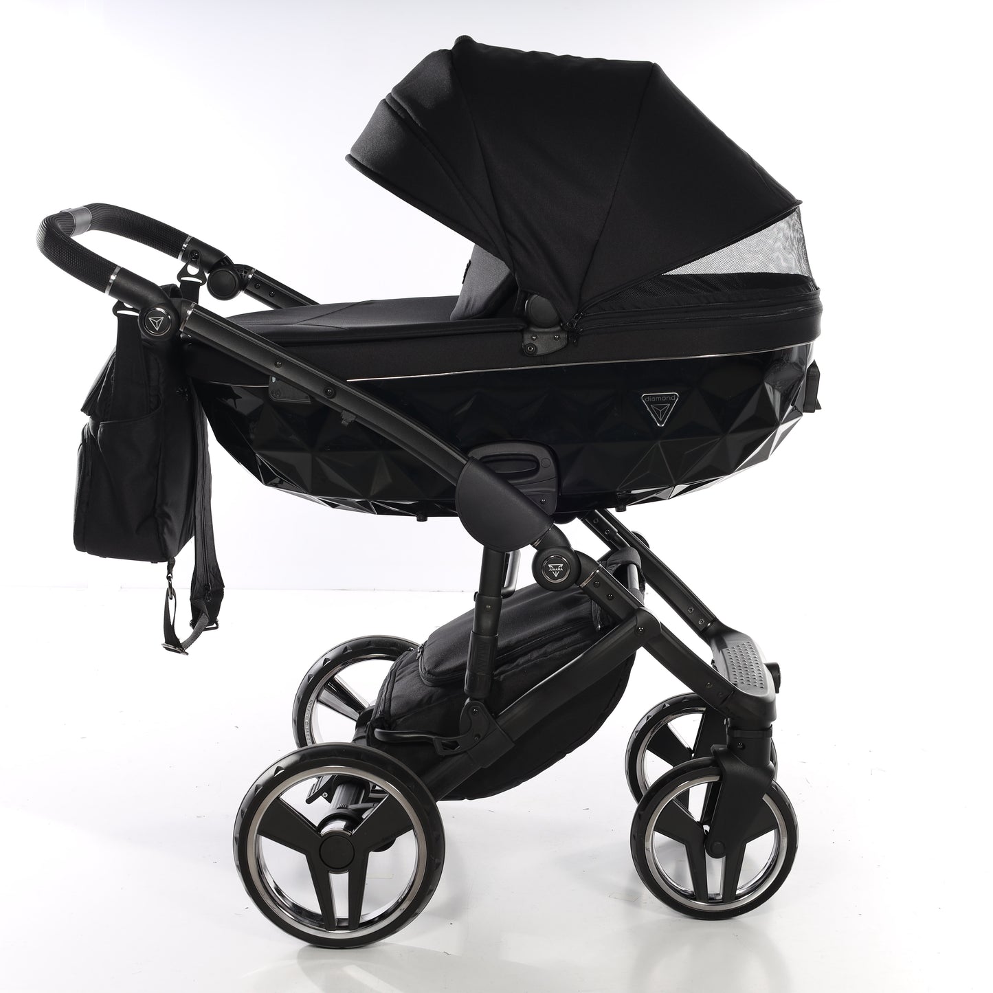 Junama BASIC 2 in 1 , prams and stroller, BASIC BLACK