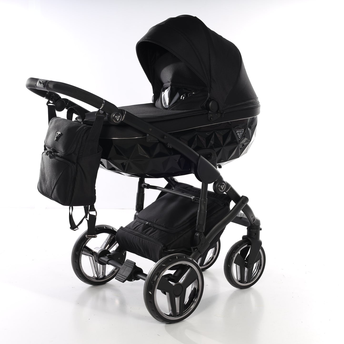 Junama BASIC 2 in 1 , prams and stroller, BASIC BLACK