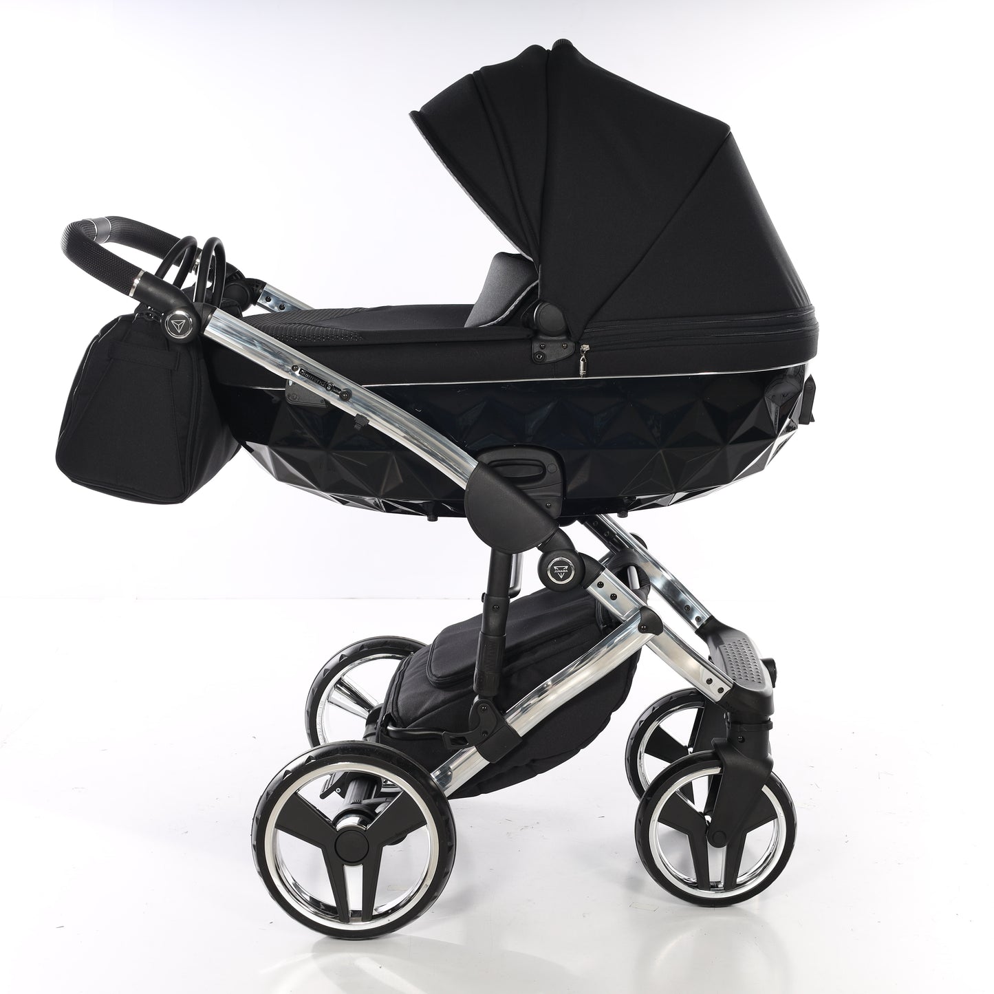 Junama S LINE V3 2 in 1 , prams and stroller, BLACK SILVER