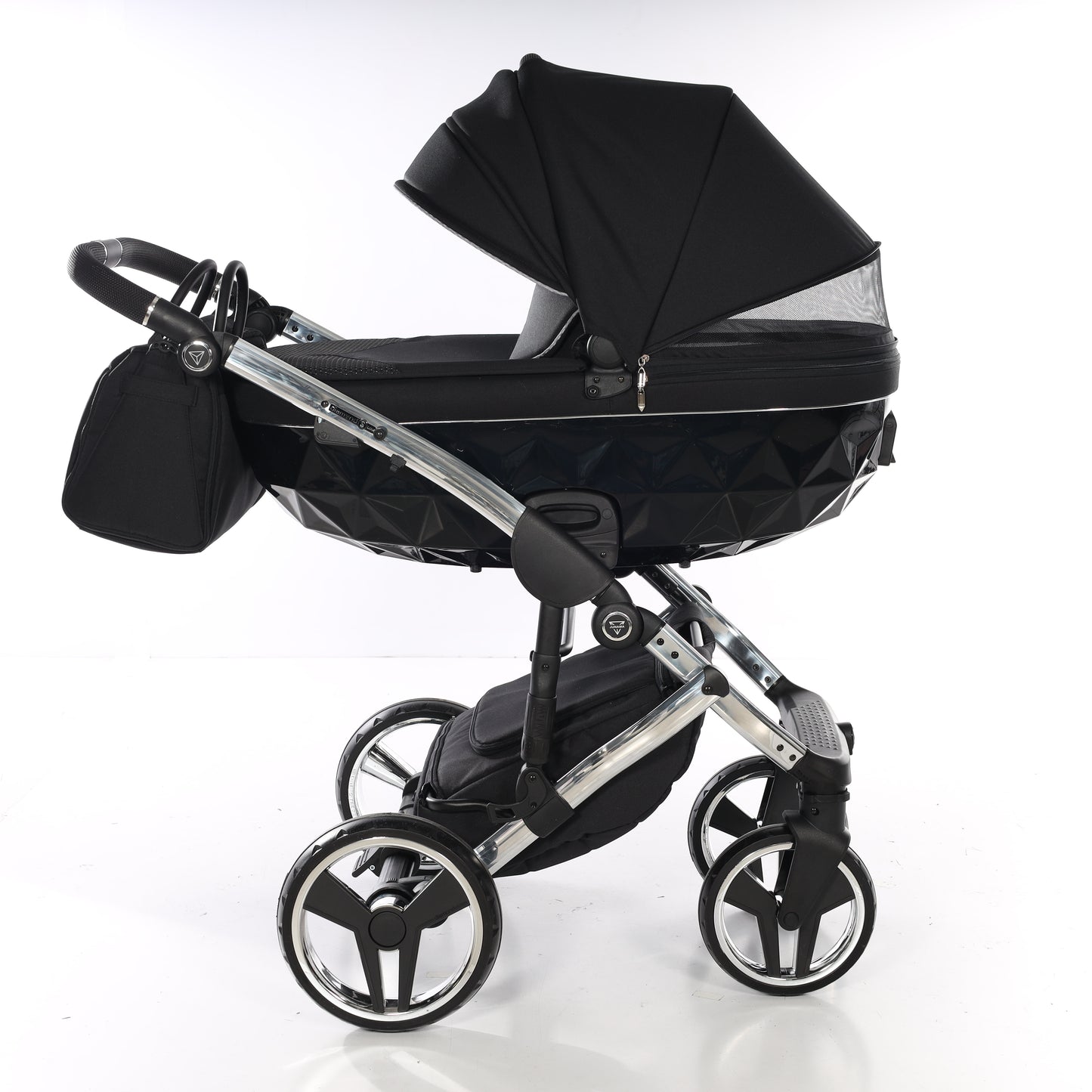 Junama S LINE V3 2 in 1 , prams and stroller, BLACK SILVER