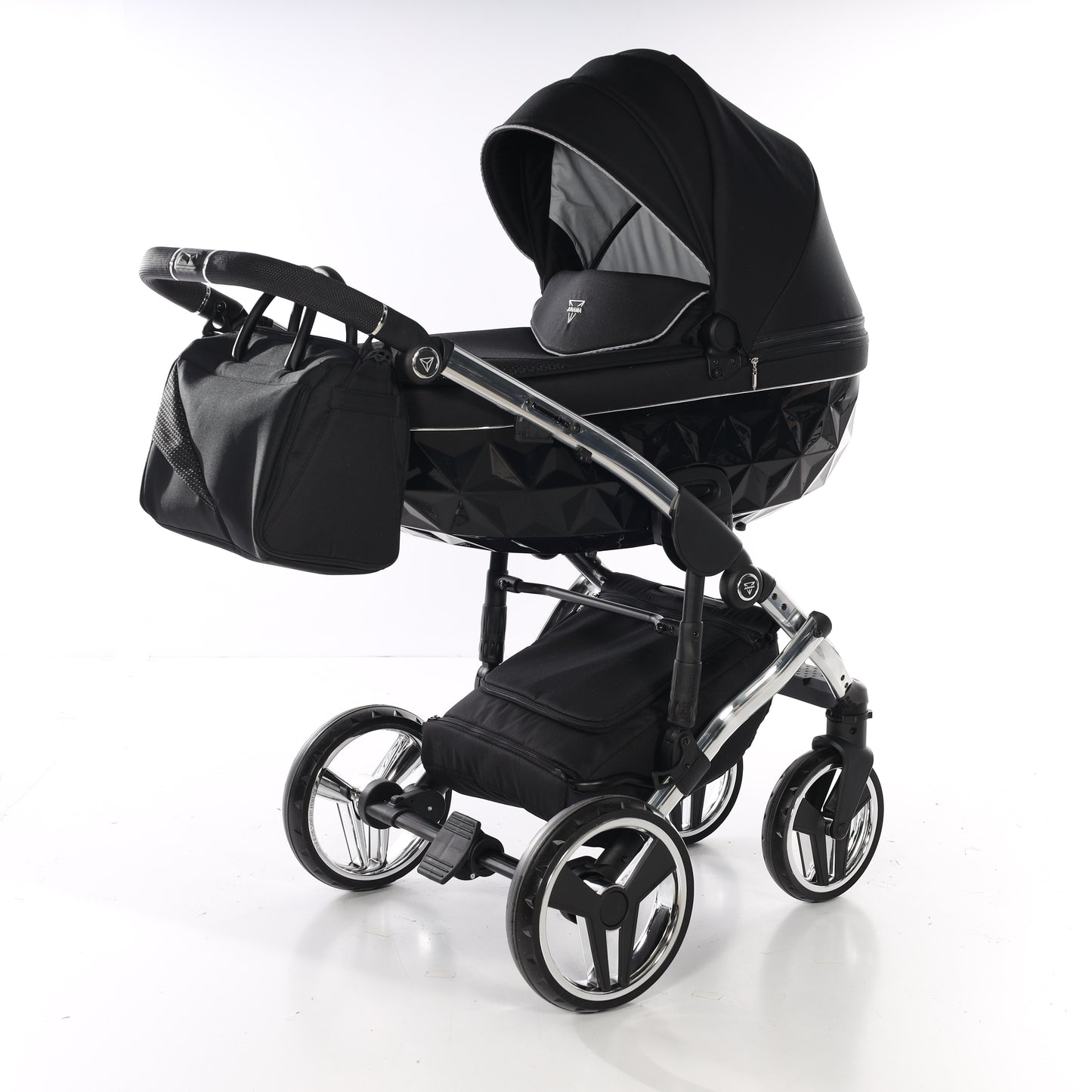 Junama S LINE V3 2 in 1 , prams and stroller, BLACK SILVER