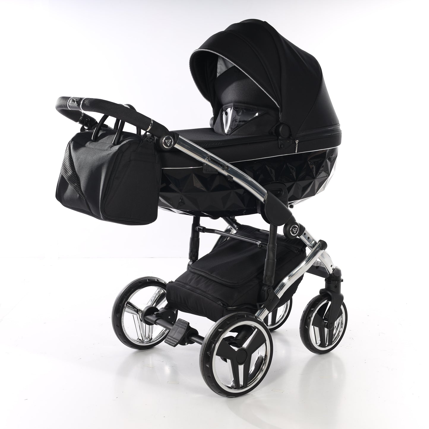 Junama S LINE V3 2 in 1 , prams and stroller, BLACK SILVER