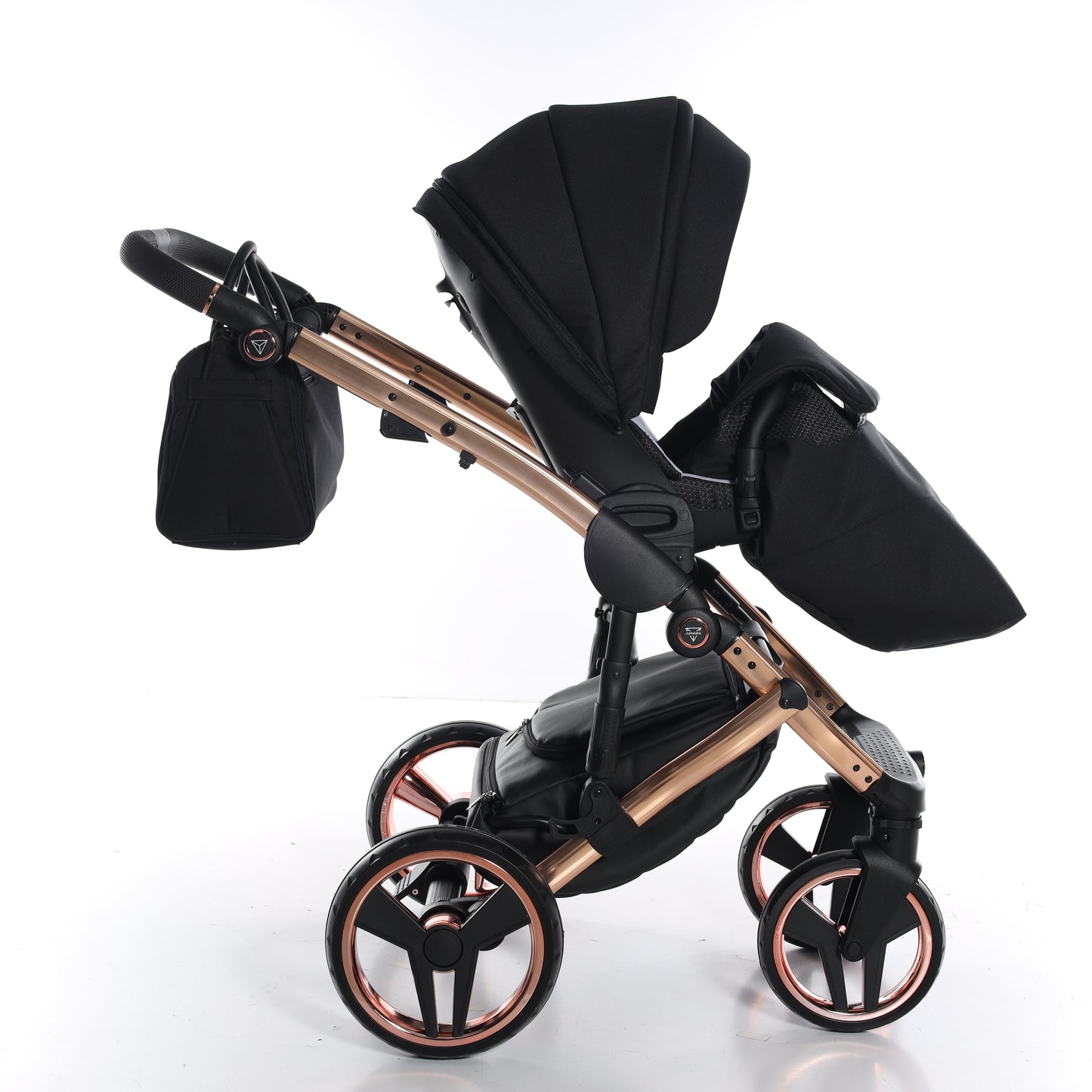 Junama FLUO V3 GLOSSY 2 in 1 , prams and stroller, BLACK COPPER