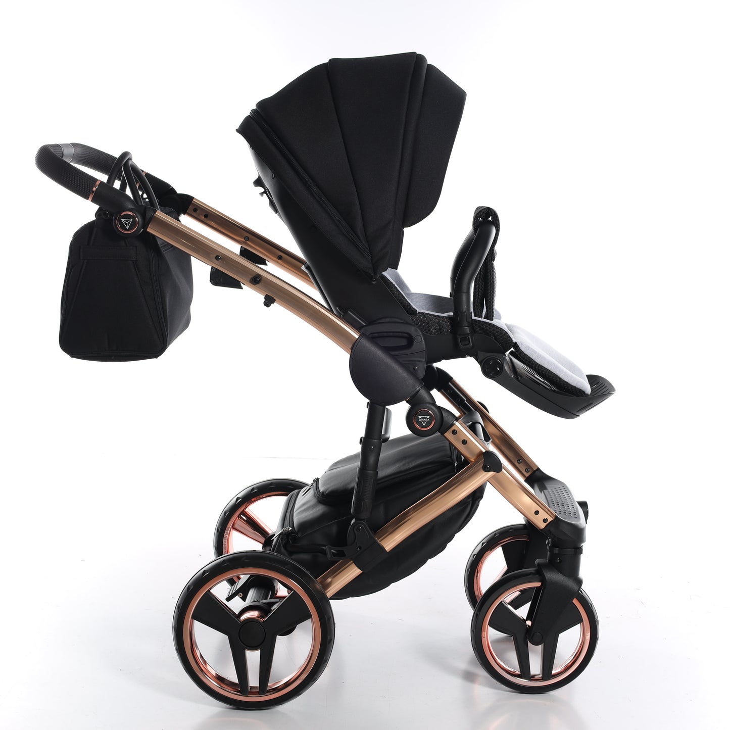 Junama FLUO V3 GLOSSY 2 in 1 , prams and stroller, BLACK COPPER