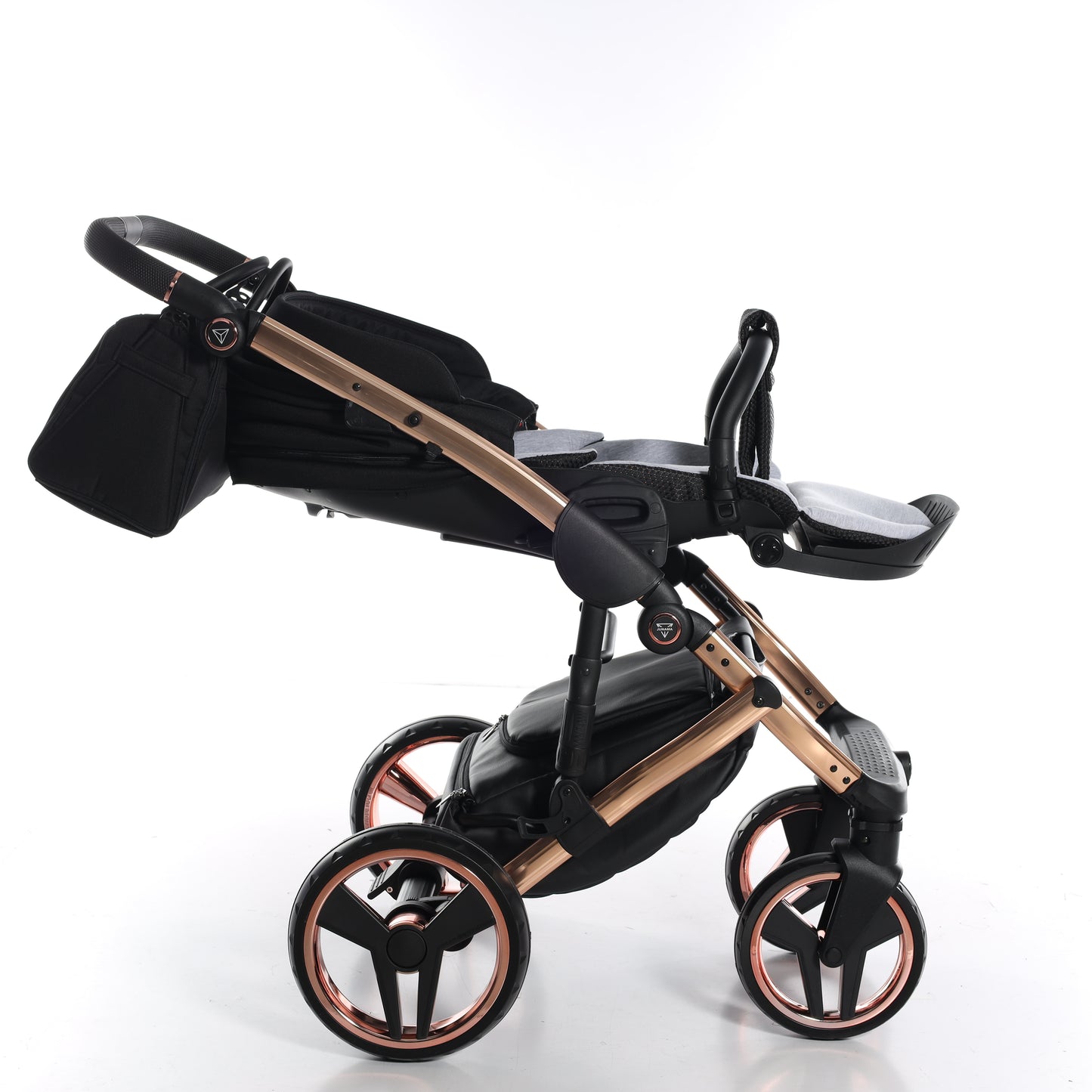 Junama FLUO V3 GLOSSY 2 in 1 , prams and stroller, BLACK COPPER