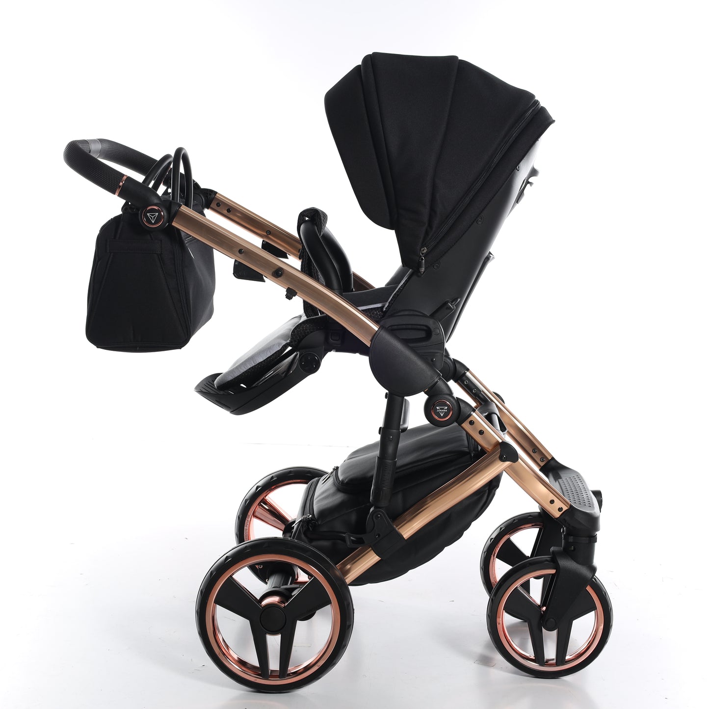 Junama FLUO V3 GLOSSY 2 in 1 , prams and stroller, BLACK COPPER