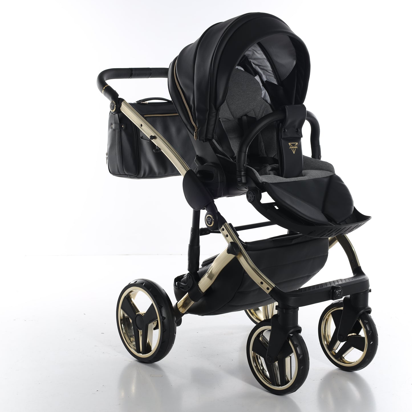 Junama ENZO 2 in 1 , prams and stroller, BLACK GOLD