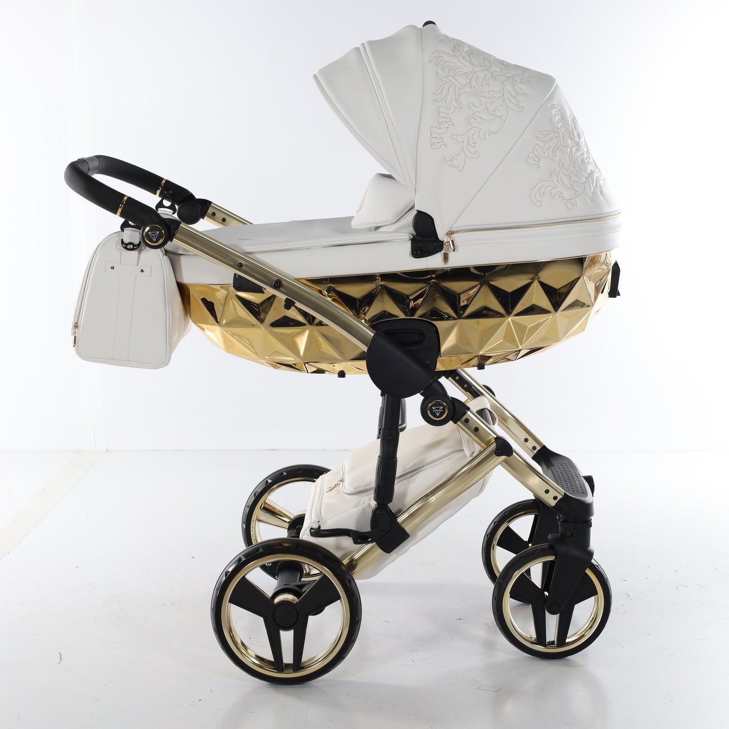 Junama ENZO 2 in 1 , prams and stroller, WHITE GOLD