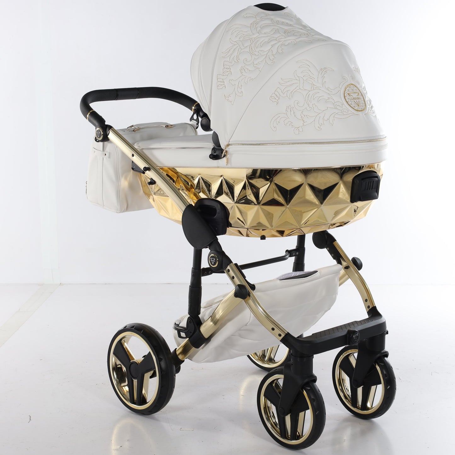 Junama ENZO 2 in 1 , prams and stroller, WHITE GOLD