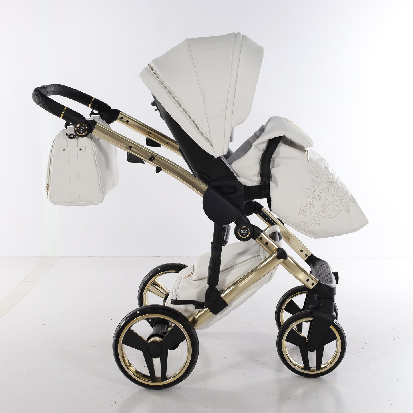 Junama ENZO 2 in 1 , prams and stroller, WHITE GOLD