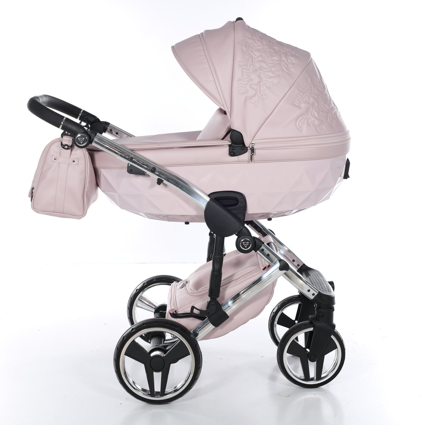 Junama ENZO 2 in 1 , prams and stroller, PINK SILVER