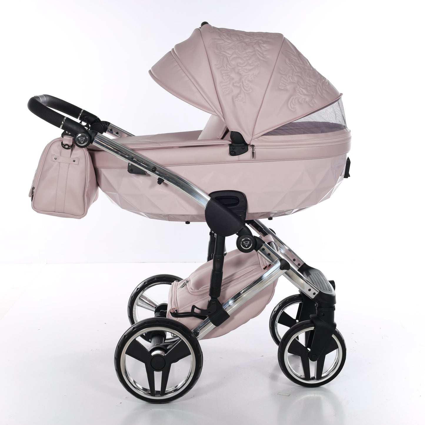Junama ENZO 2 in 1 , prams and stroller, PINK SILVER