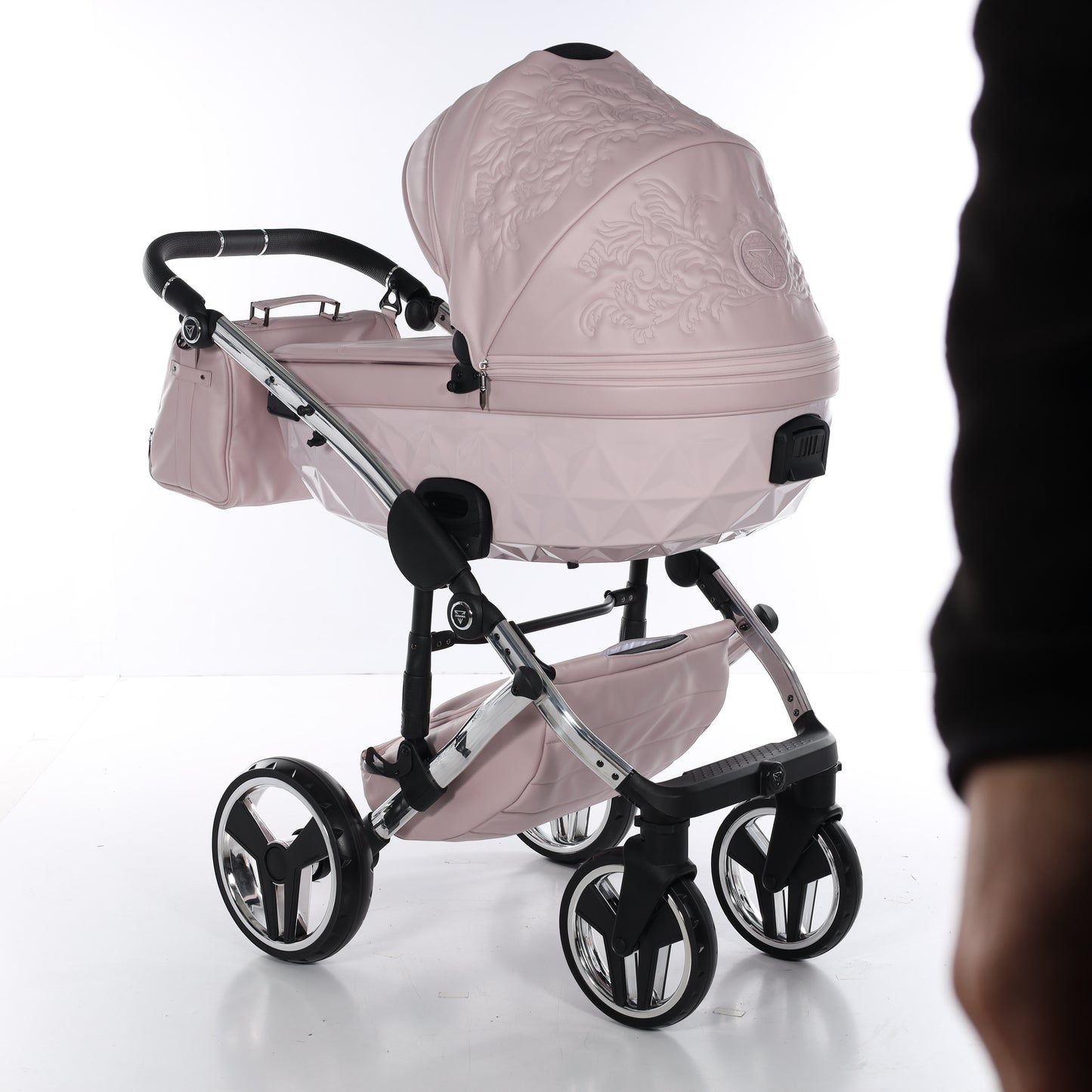 Junama ENZO 2 in 1 , prams and stroller, PINK SILVER