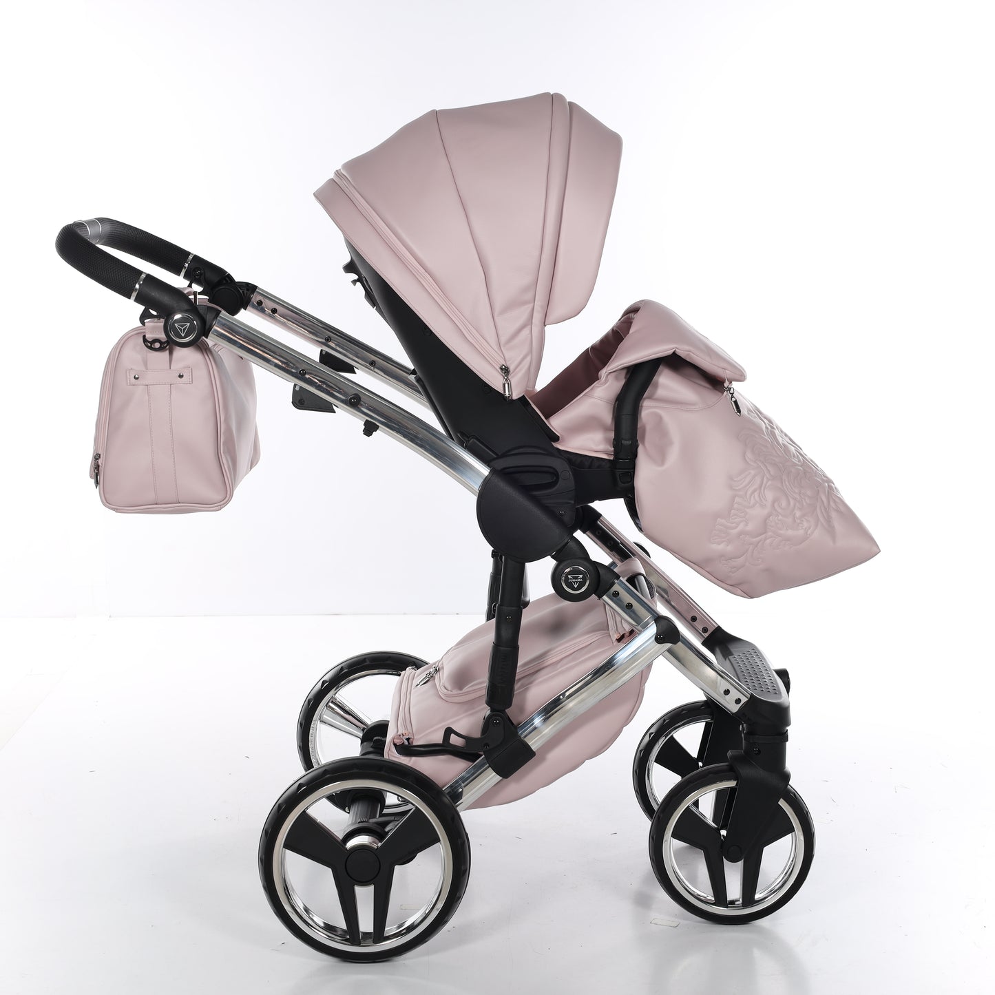 Junama ENZO 2 in 1 , prams and stroller, PINK SILVER