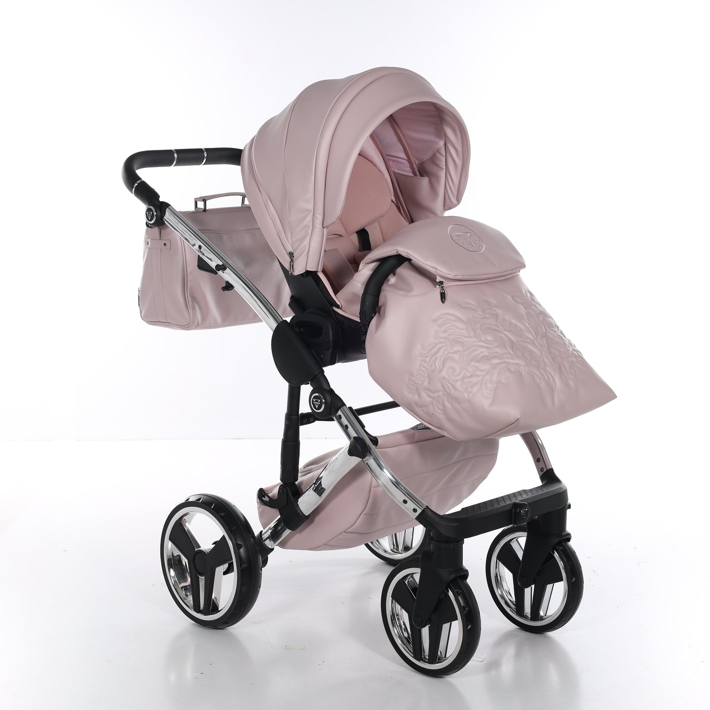 Junama ENZO 2 in 1 , prams and stroller, PINK SILVER