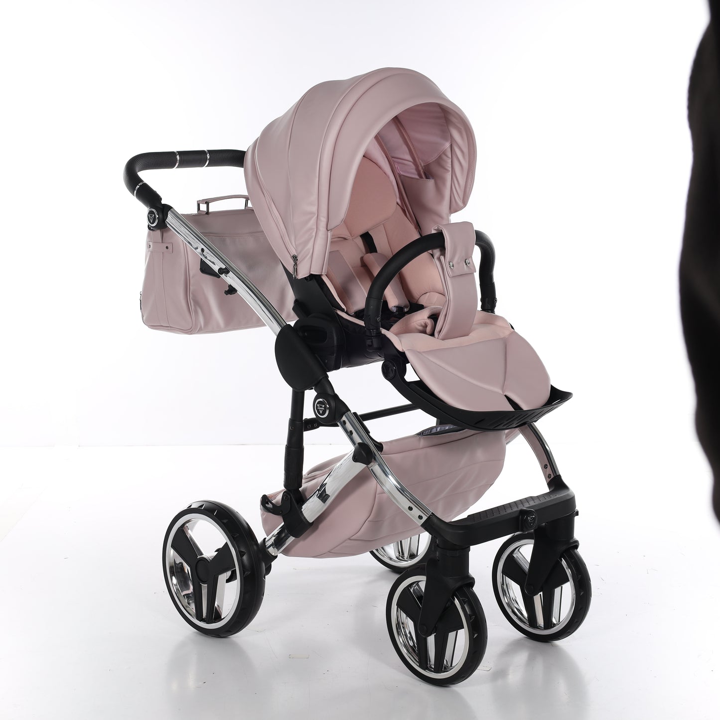 Junama ENZO 2 in 1 , prams and stroller, PINK SILVER