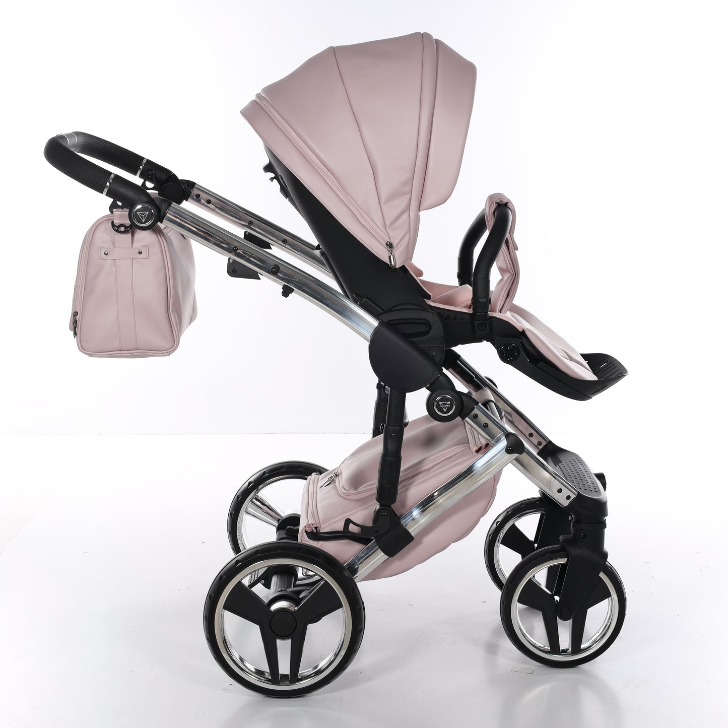 Junama ENZO 2 in 1 , prams and stroller, PINK SILVER
