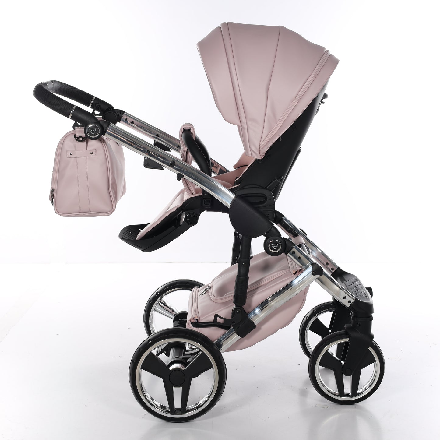 Junama ENZO 2 in 1 , prams and stroller, PINK SILVER