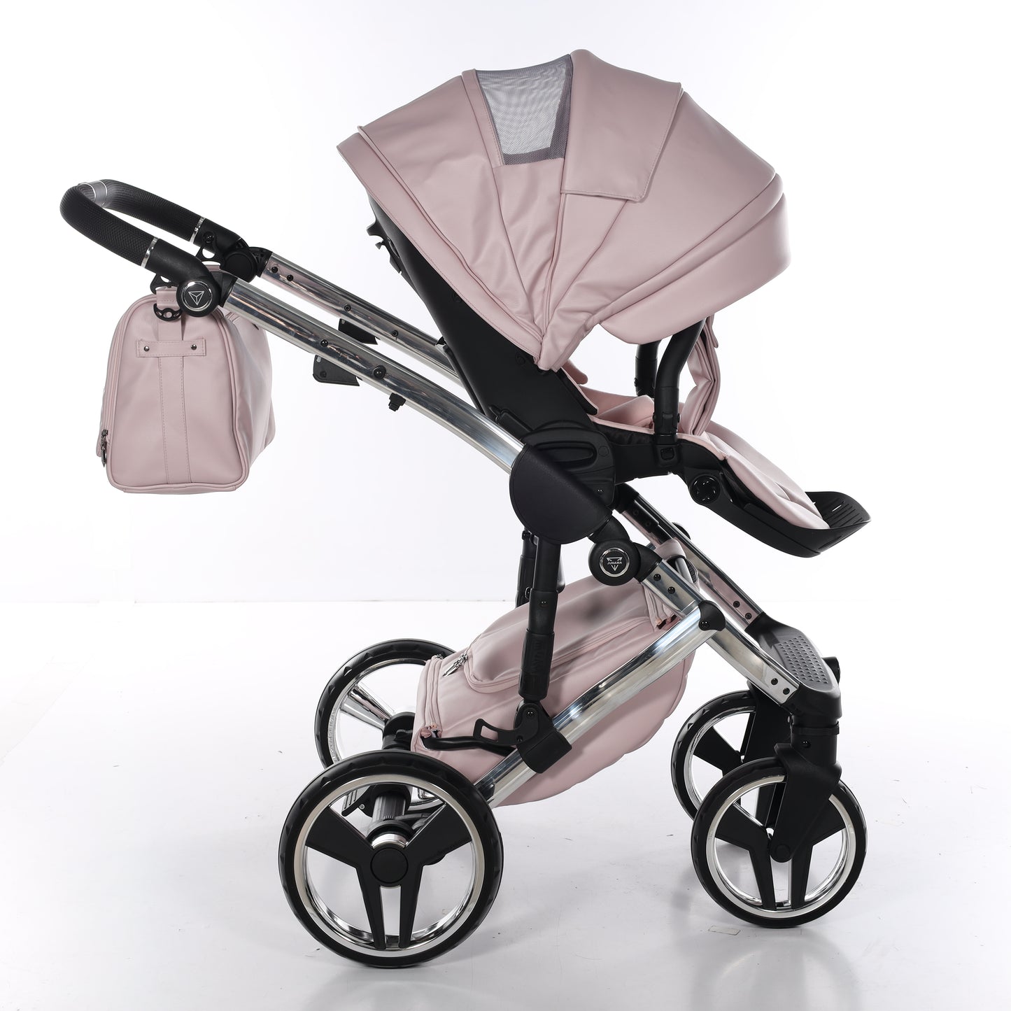 Junama ENZO 2 in 1 , prams and stroller, PINK SILVER