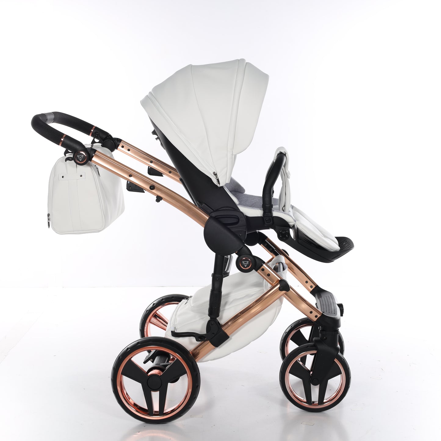 Junama ENZO 2 in 1 , prams and stroller, WHITE COPPER