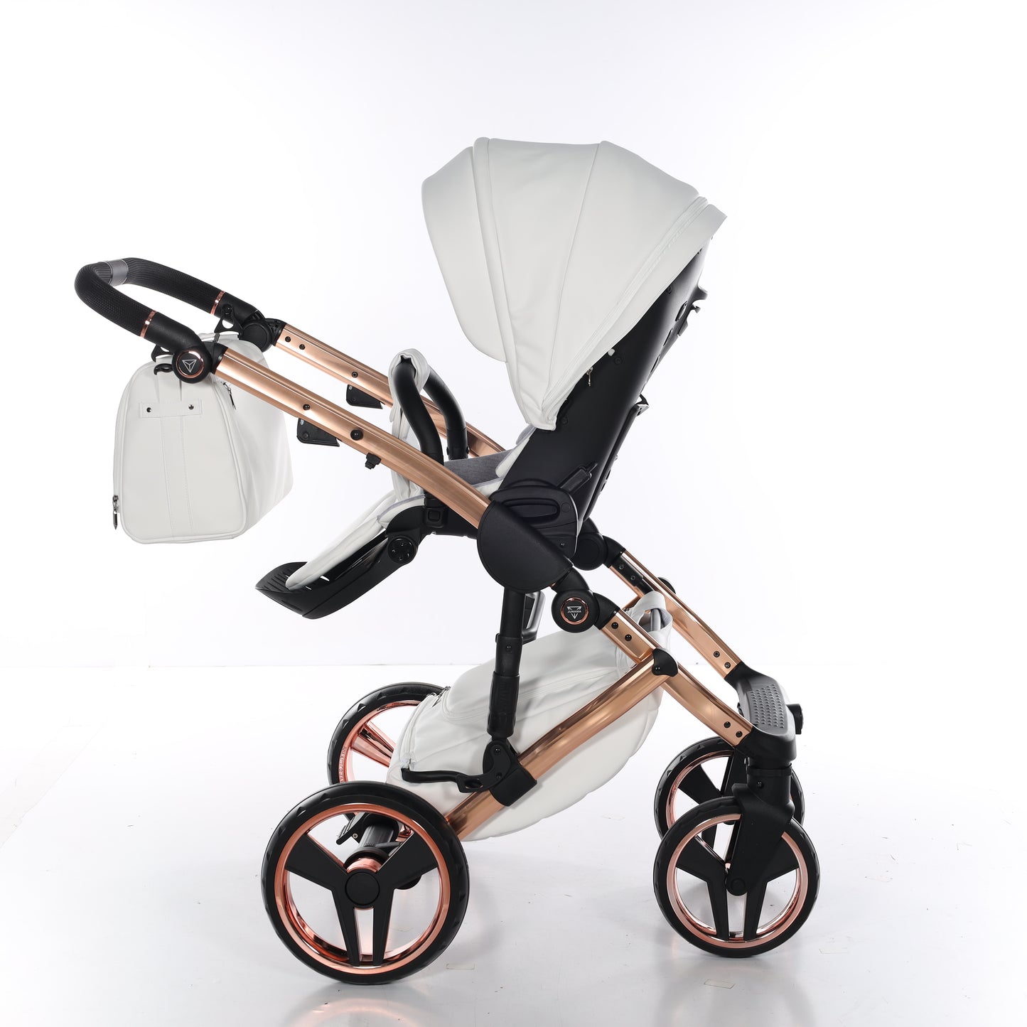 Junama ENZO 2 in 1 , prams and stroller, WHITE COPPER