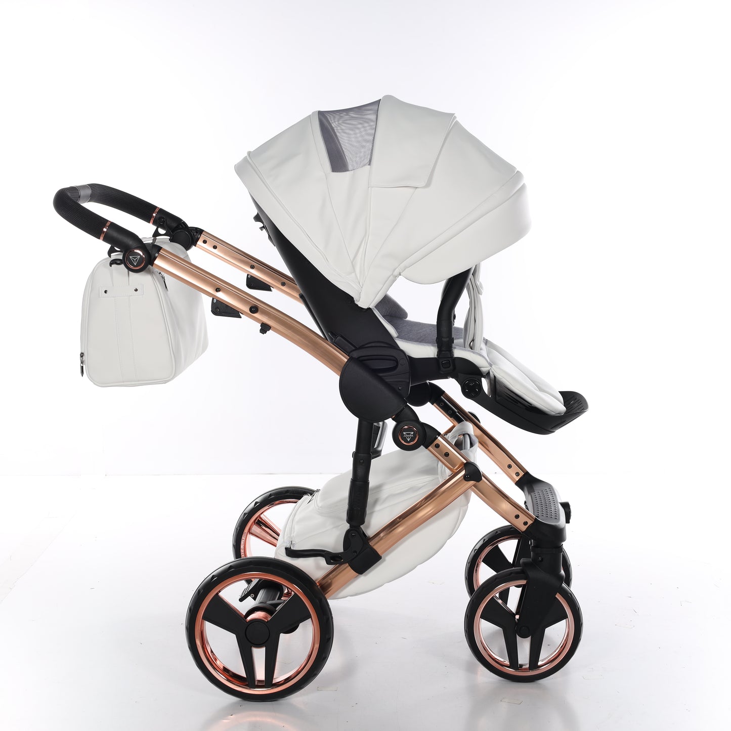 Junama ENZO 2 in 1 , prams and stroller, WHITE COPPER