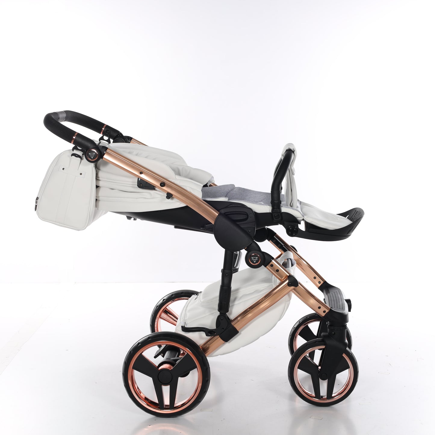 Junama ENZO 2 in 1 , prams and stroller, WHITE COPPER