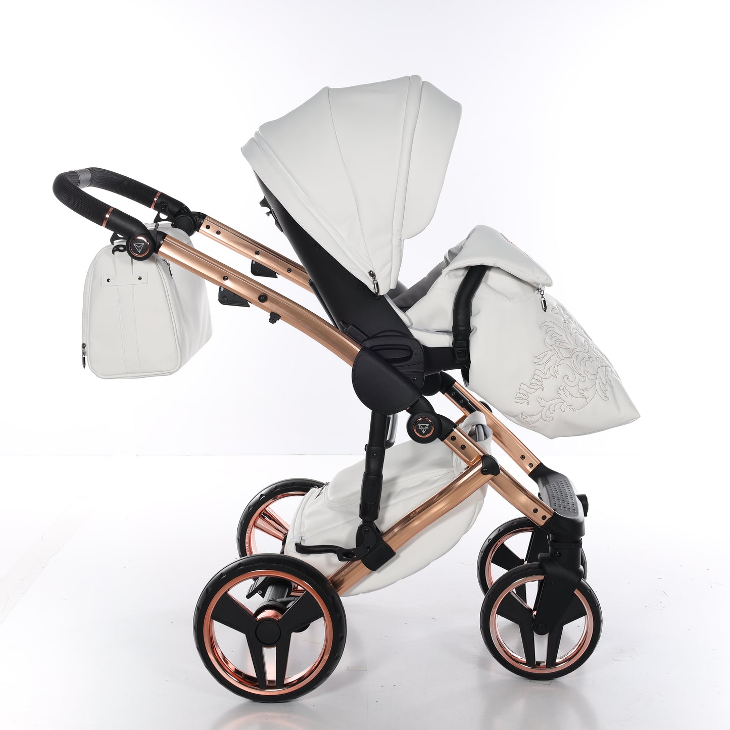 Junama ENZO 2 in 1 , prams and stroller, WHITE COPPER