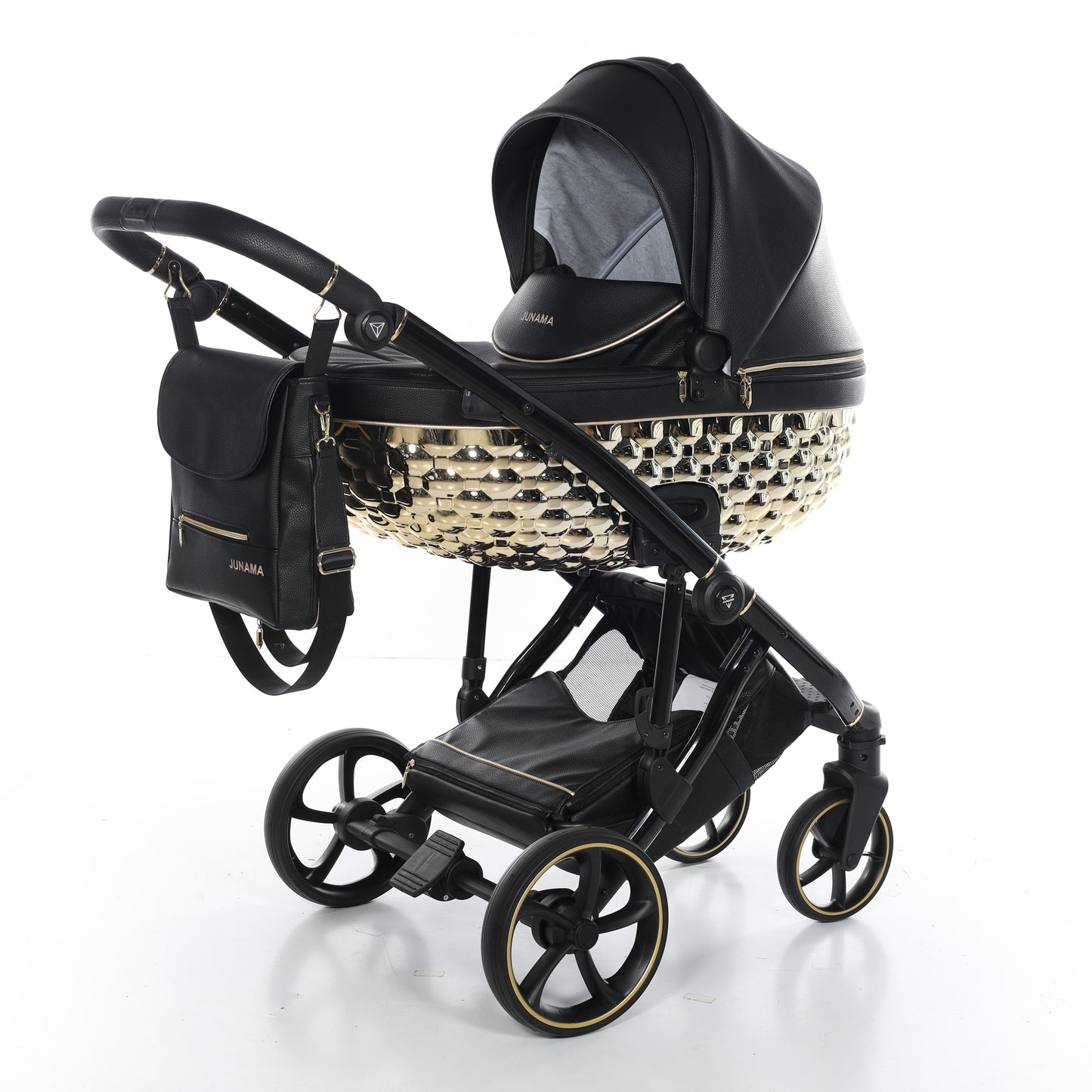 Junama ZUMI 2 in 1 , prams and stroller, BLACK GOLD