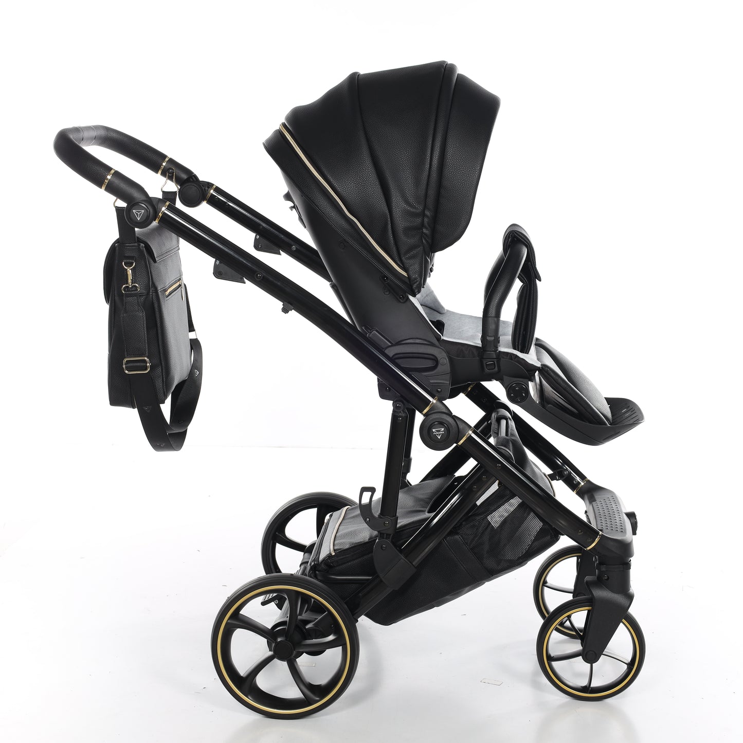 Junama ZUMI 2 in 1 , prams and stroller, BLACK GOLD