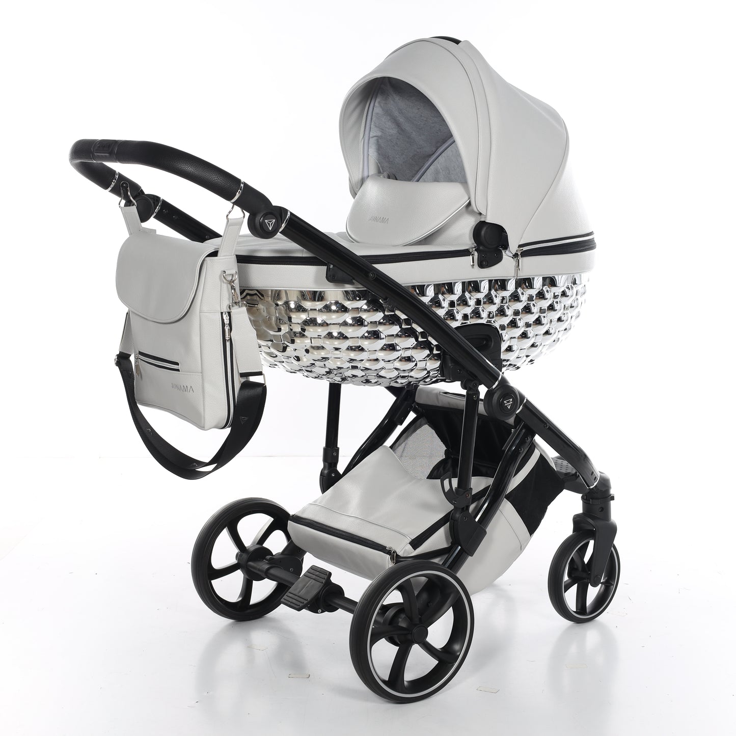 Junama ZUMI 2 in 1 , prams and stroller, GRAY SILVER