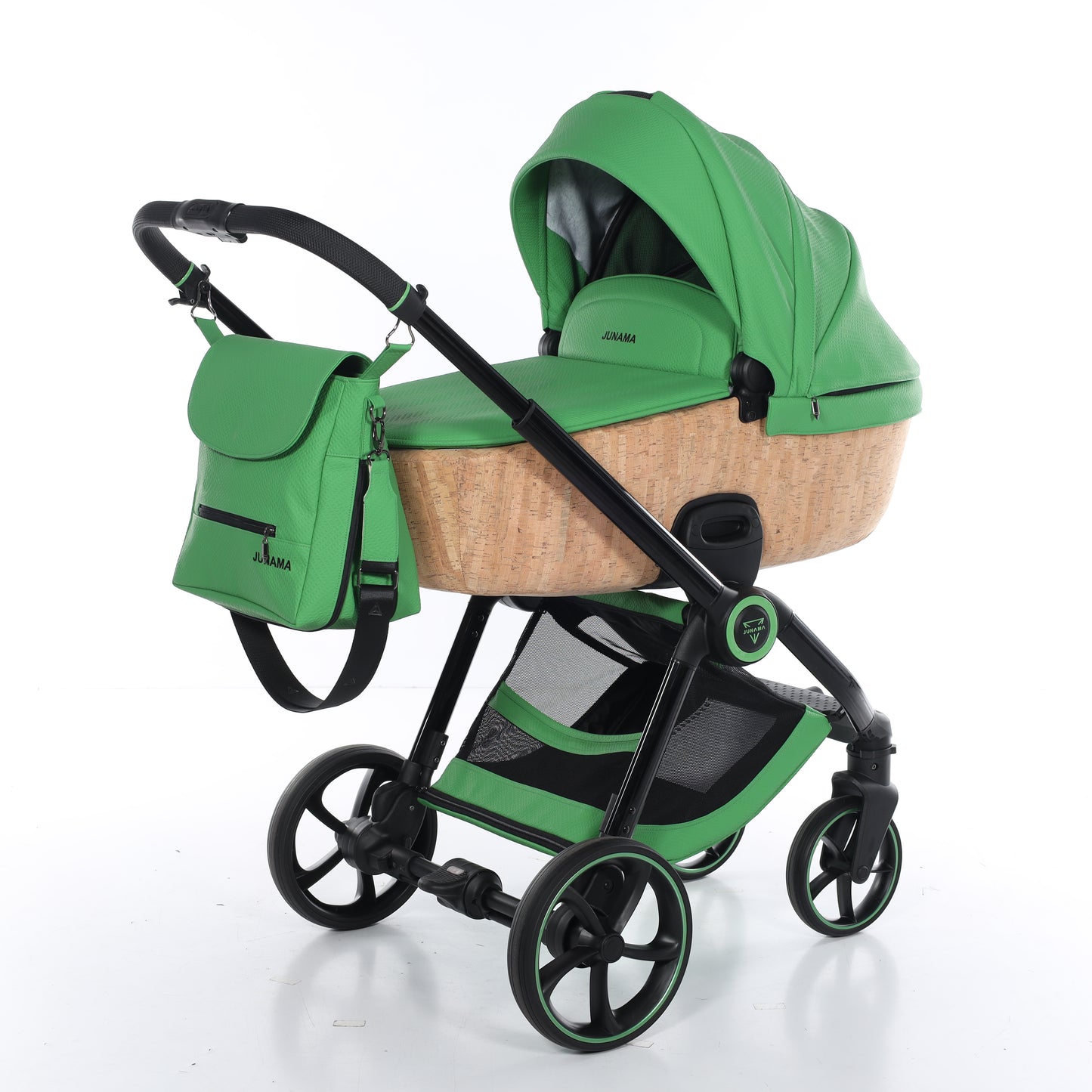 Junama VIMINI 2 in 1 , prams and stroller, GREEN
