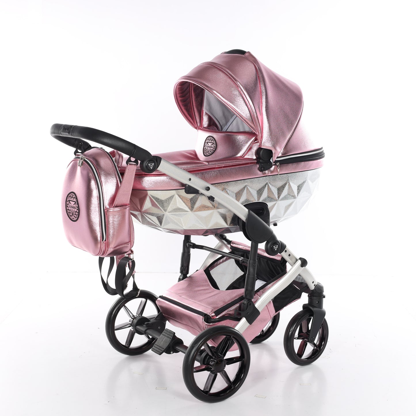 Junama GLOSSY V3 2 in 1 , prams and stroller, PINK