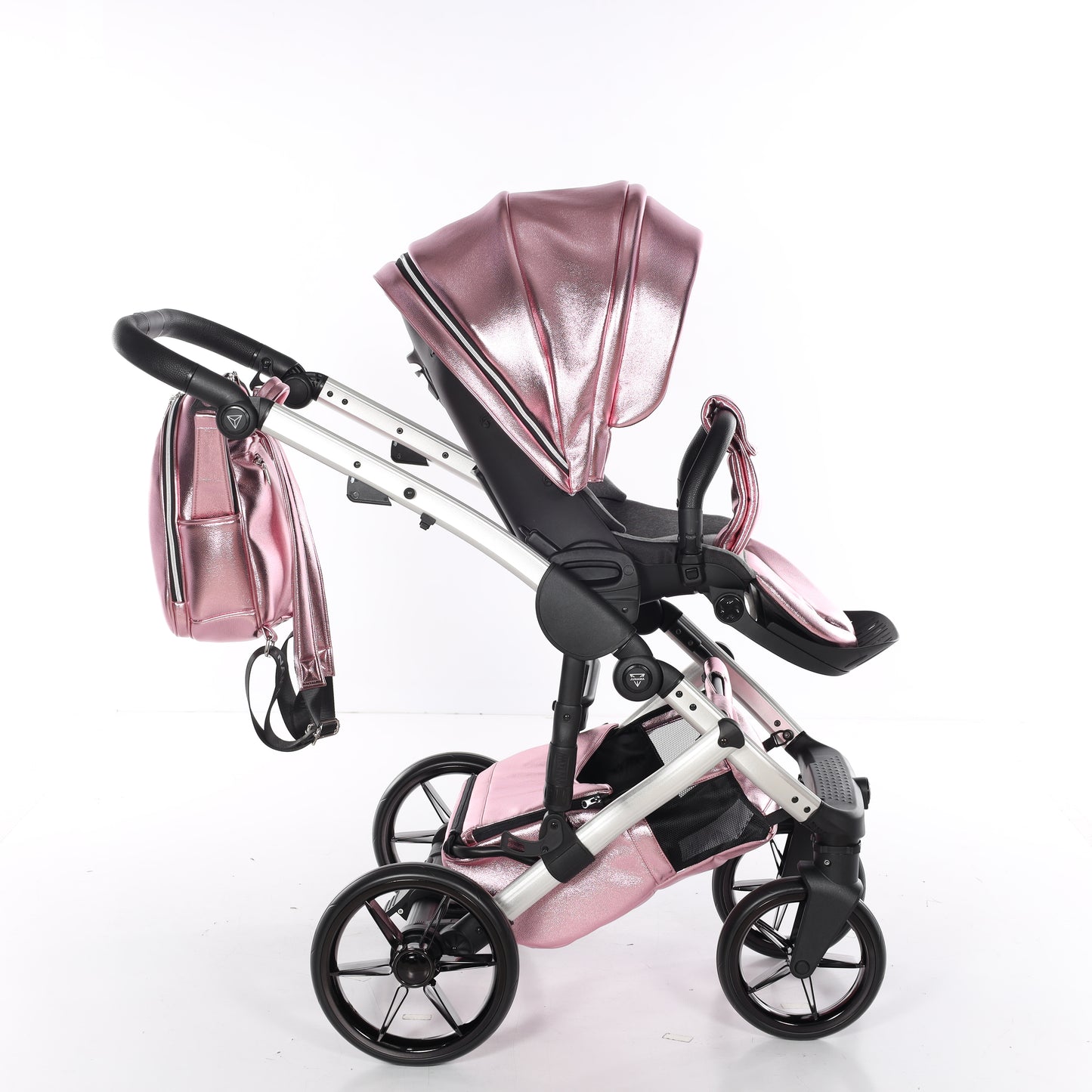 Junama GLOSSY V3 2 in 1 , prams and stroller, PINK